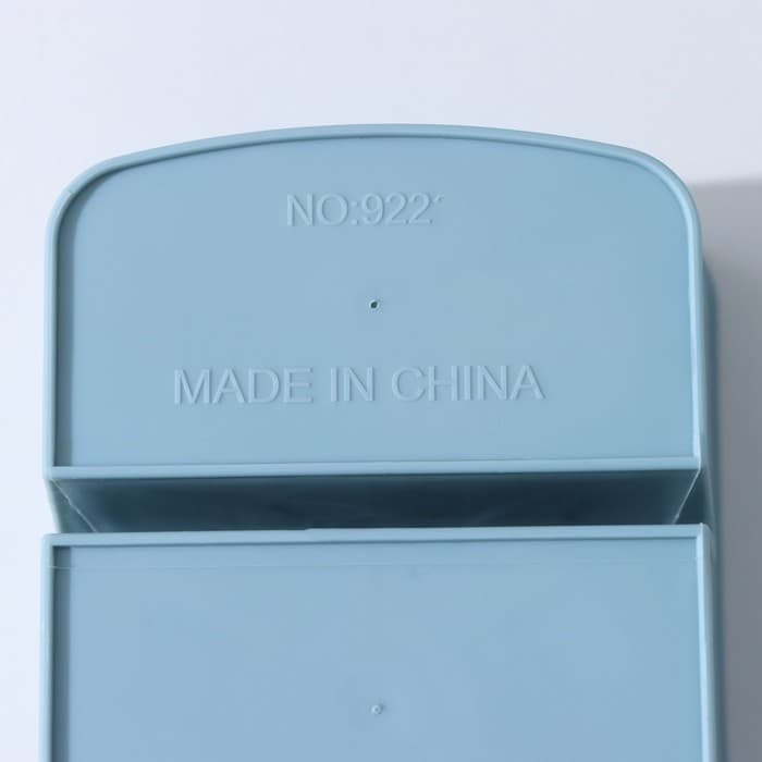 Подставка - органайзер для канцелярии, 3 ячейки, 15.5×9.5×9.5 см, голубая