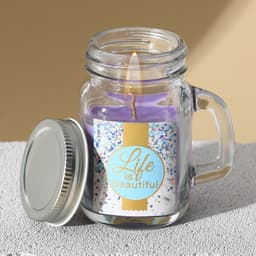 Ароматическая свеча в банке Life is beautiful, 7.3×8×5 см