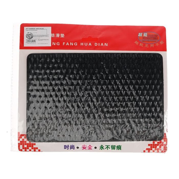 Коврик противоскользящий 20×13 см, микс, черный