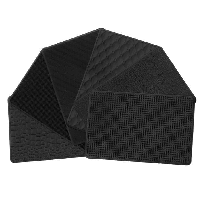Коврик противоскользящий 20×13 см, микс, черный