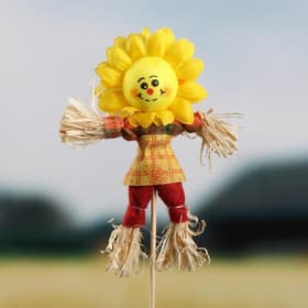 Огородное пугало «Солнышко», 16 см, h=50 см, МИКС, Greengo