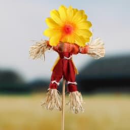 Огородное пугало «Солнышко», 16 см, h=50 см, МИКС, Greengo