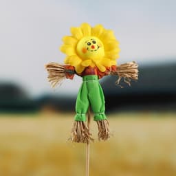Огородное пугало «Солнышко», 16 см, h=50 см, МИКС, Greengo