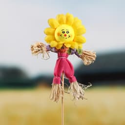 Огородное пугало «Солнышко», 16 см, h=50 см, МИКС, Greengo