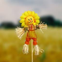 Огородное пугало «Солнышко», 16 см, h=50 см, МИКС, Greengo