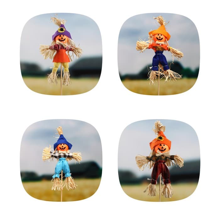 Огородное пугало «Тыква», 16 см, h=50 см, МИКС, Greengo