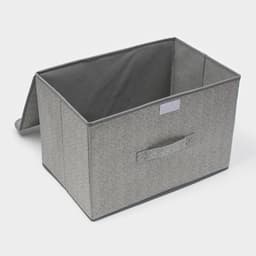 Короб стеллажный для хранения с крышкой «Ронда», 38×24×24 см, серый