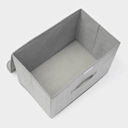 Короб стеллажный для хранения с крышкой «Ронда», 38×24×24 см, серый