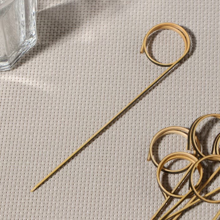 Шпажки Доляна «Природа», h=12 см, набор 50 шт., чёрные