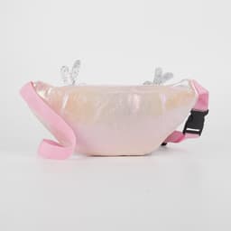 Сумка детская для девочки поясная «Оленёнок», на молнии, розовая
