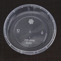 Соусник одноразовый «Круглый», 125 мл, пластик, d=9.3 см, с контрольным замком, прозрачный