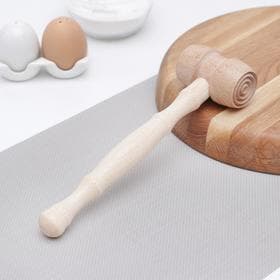 Молоток для отбивания мяса Доляна «БУковский», 26×6.5×4.5 см, дерево бук