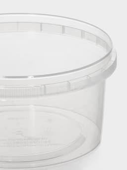 Банка под пресервы одноразовая, 485 мл, d=12 см, пластик, прозрачная