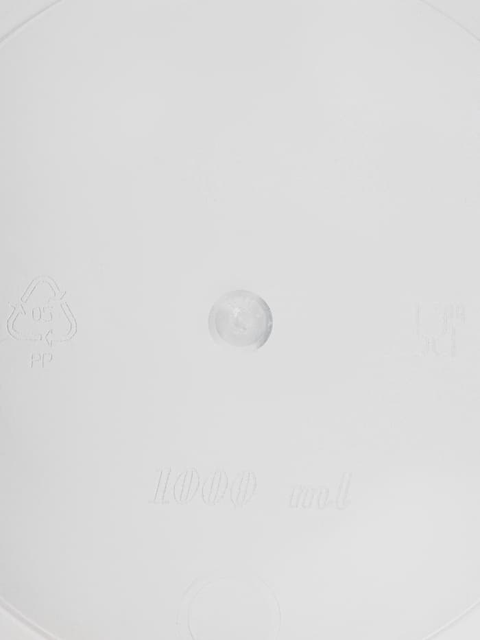 Ведро с ручкой одноразовое, пластик, 1 л, пищевое, прозрачное