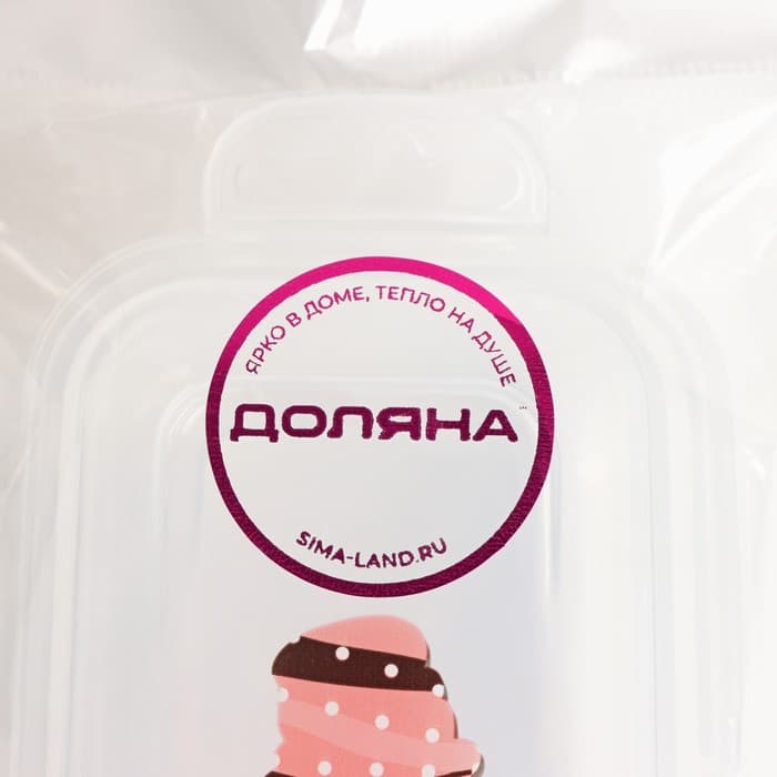 Футляр для столовых приборов Доляна, 24×7.5×3.8 см, прозрачный, рисунок МИКС