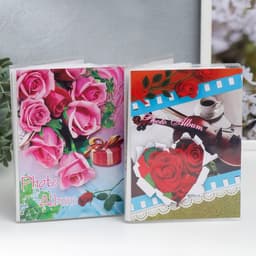 Фотоальбом на 36 фото 10×15 см «Букет цветов», 16×12 см, МИКС