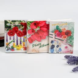 Фотоальбом на 36 фото 10×15 см «Букет цветов», 16×12 см, МИКС