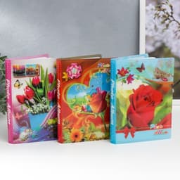 Фотоальбом на 36 фото 10×15 см «Розы», 16.5×12×2 см, МИКС