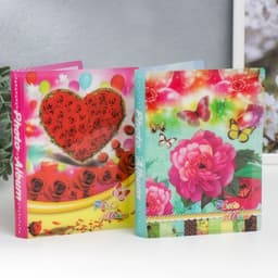 Фотоальбом на 36 фото 10×15 см «Розы», 16.5×12×2 см, МИКС