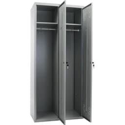 Шкаф для раздевалок Стандарт LS – 21 – 80, 800×500×1830 мм, цвет серый