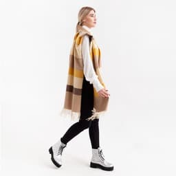 Палантин женский MINAKU с полосками, размер 70×180 см