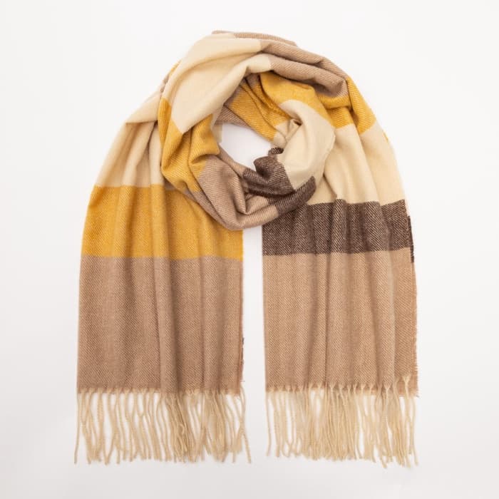 Палантин женский MINAKU с полосками, размер 70×180 см