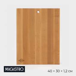 Доска разделочная Magistro, 40×30×1.2 см, дерево дуб
