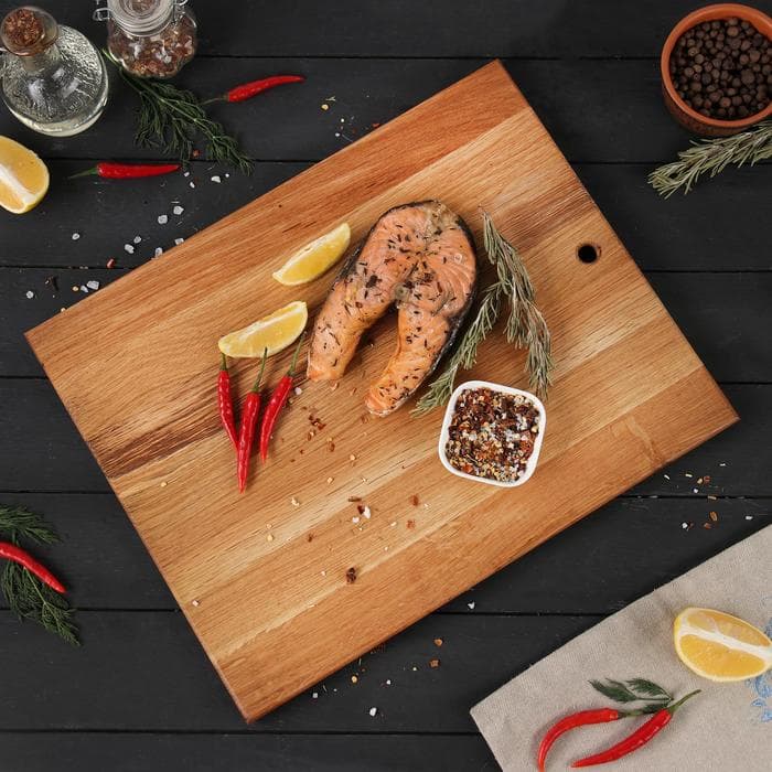 Доска разделочная Magistro, 40×30×1.2 см, дерево дуб