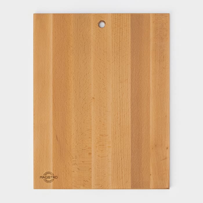 Доска разделочная Magistro, 40×30×1.2 см, дерево дуб