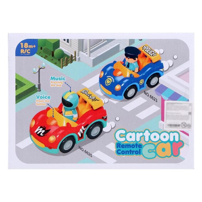 Машинка на пульте управления «Полиция», радиоуправление, работает от батареек, МИКС