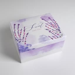 Коробка подарочная складная, упаковка, «Лаванда», 31×25.5×16 см