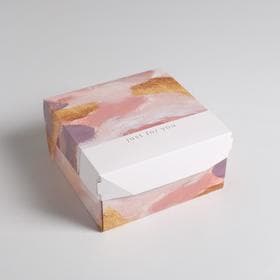 Коробка подарочная складная, упаковка, «Акварель», 17 х 9 х 17 см