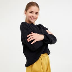 Джемпер детский MINAKU: Casual Collection KIDS, чёрный, рост 122 см