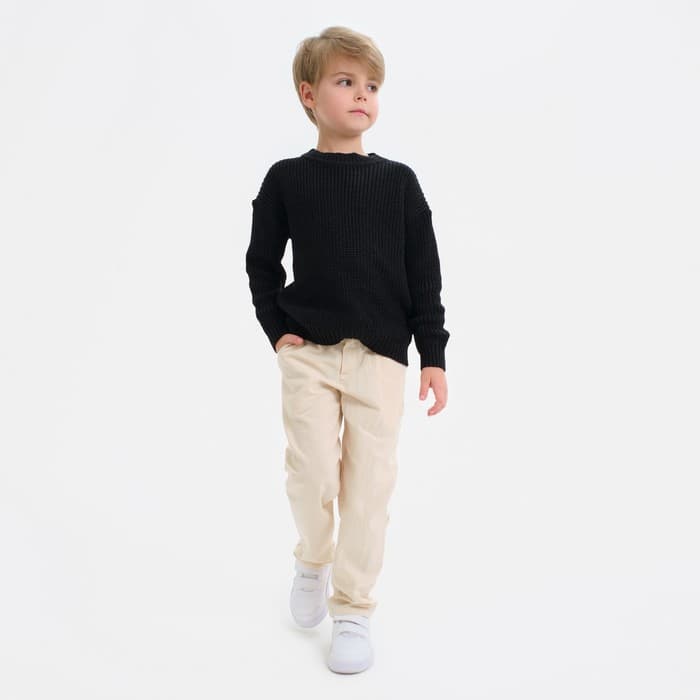 Джемпер детский MINAKU: Casual Collection KIDS, чёрный, рост 122 см