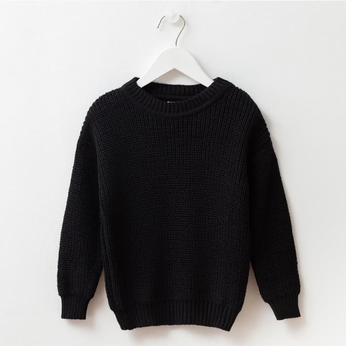 Джемпер детский MINAKU: Casual Collection KIDS, чёрный, рост 122 см