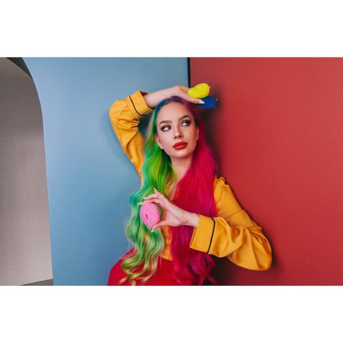 Губки для посуды Доляна «Бублик», 3 шт., пластик, 7×7×2.5 см, МИКС