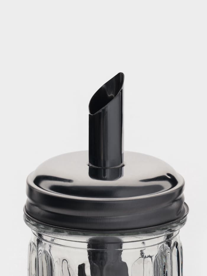 Сахарница Доляна «Перелив», 210 мл, 13.5×7 см, с дозатором, стекло