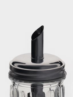 Сахарница Доляна «Перелив», 210 мл, 13.5×7 см, с дозатором, стекло