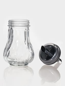 Сахарница Доляна «Перелив», 210 мл, 13.5×7 см, с дозатором, стекло