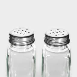 Набор для специй Доляна «Стандарт», 2 предмета: солонка, перечница 100 мл, стекло