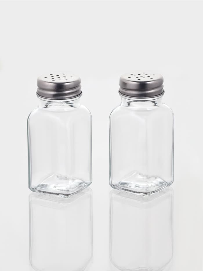 Набор для специй Доляна «Стандарт», 2 предмета: солонка, перечница 100 мл, стекло