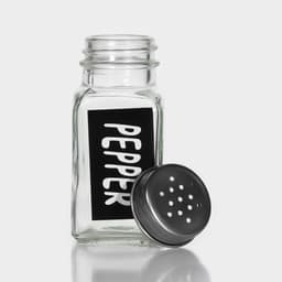 Набор для специй Доляна «Стиль», 2 предмета: солонка 50 мл, перечница 50 мл, h=7 см, стекло