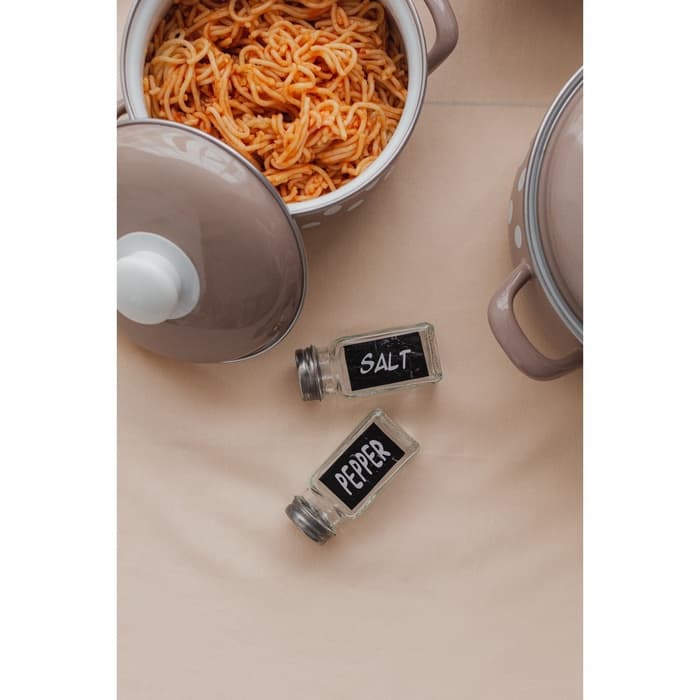 Набор для специй Доляна «Стиль», 2 предмета: солонка 50 мл, перечница 50 мл, h=7 см, стекло