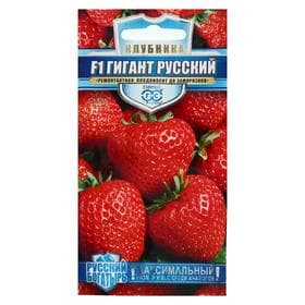 Семена Земляника "Гигант русский", ц/п,  F1, серия Русский богатырь, 5 шт