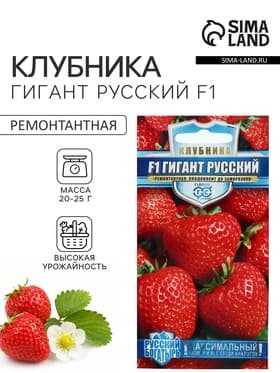 Семена Земляника «Гигант русский» F1, серия «Русский богатырь», 5 шт., «Гавриш»