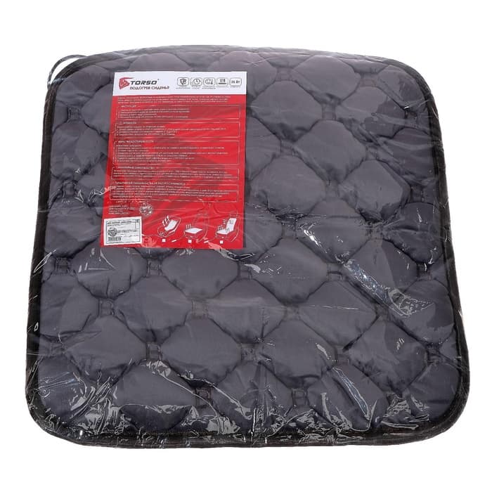 Накидка с подогревом TORSO, 12 В, регулятор, 42×42 см, провод 90 см, серый