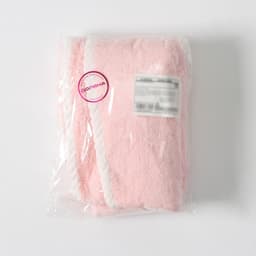 Чалма для сушки волос Доляна, микрофибра, с пуговкой, розовая