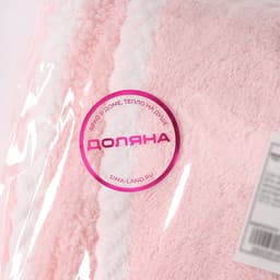 Чалма для сушки волос Доляна, микрофибра, с пуговкой, розовая