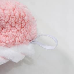 Чалма для сушки волос Доляна, микрофибра, с пуговкой, розовая