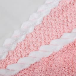 Чалма для сушки волос Доляна, микрофибра, с пуговкой, розовая